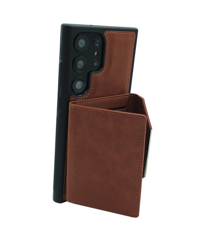Coque Samsung Galaxy S22 Ultra 5G Porte-cartes Magnétique Amovible