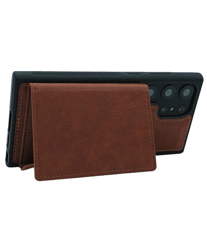 Coque Samsung Galaxy S22 Ultra 5G Porte-cartes Magnétique Amovible