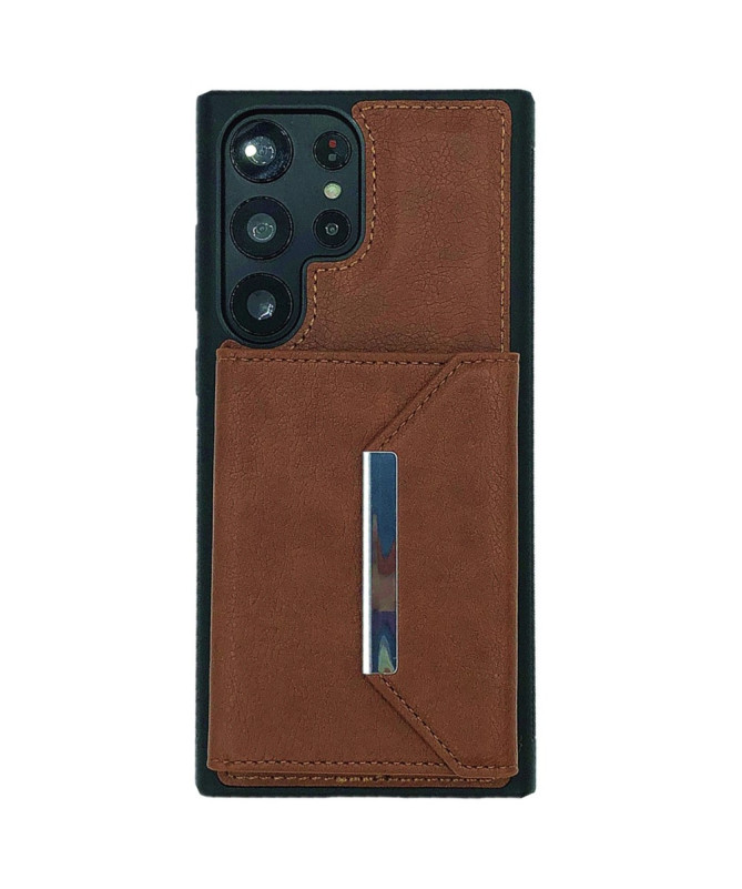 Coque Samsung Galaxy S22 Ultra 5G Porte-cartes Magnétique Amovible