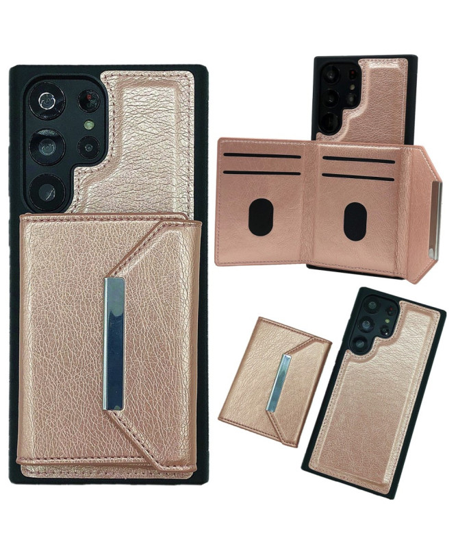 Coque Samsung Galaxy S22 Ultra 5G Porte-cartes Magnétique Amovible