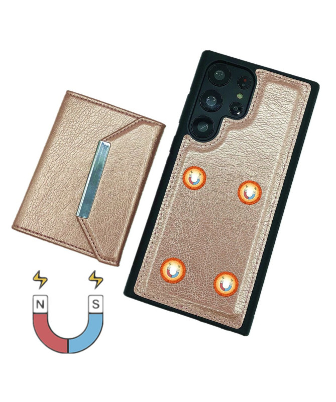 Coque Samsung Galaxy S22 Ultra 5G Porte-cartes Magnétique Amovible
