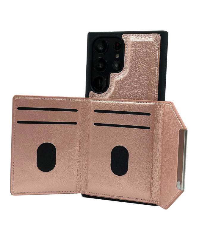 Coque Samsung Galaxy S22 Ultra 5G Porte-cartes Magnétique Amovible