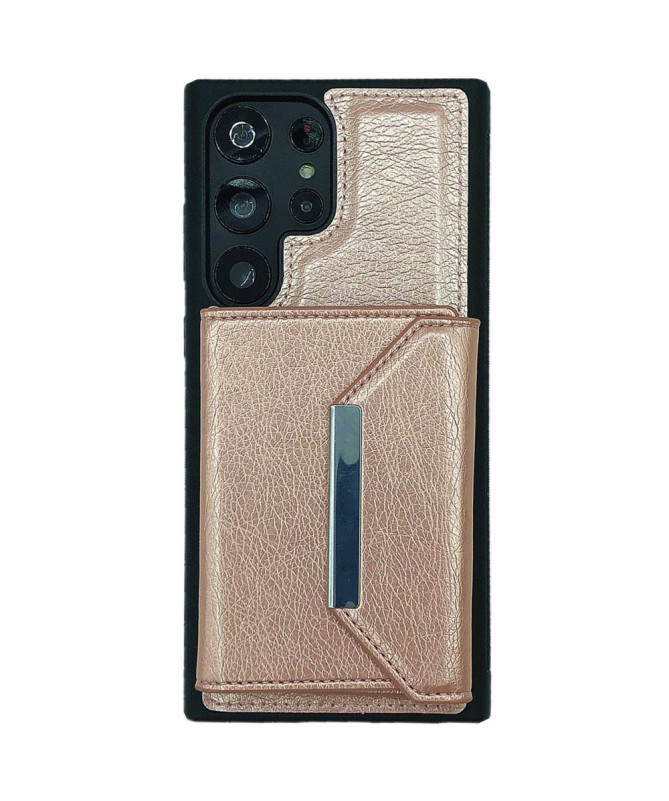 Coque Samsung Galaxy S22 Ultra 5G Porte-cartes Magnétique Amovible