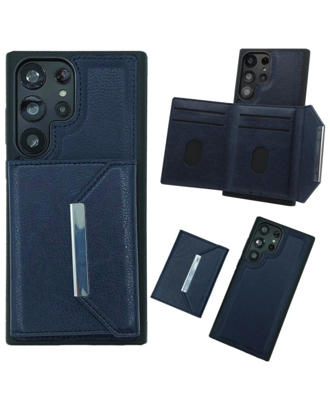 Coque Samsung Galaxy S22 Ultra 5G Porte-cartes Magnétique Amovible