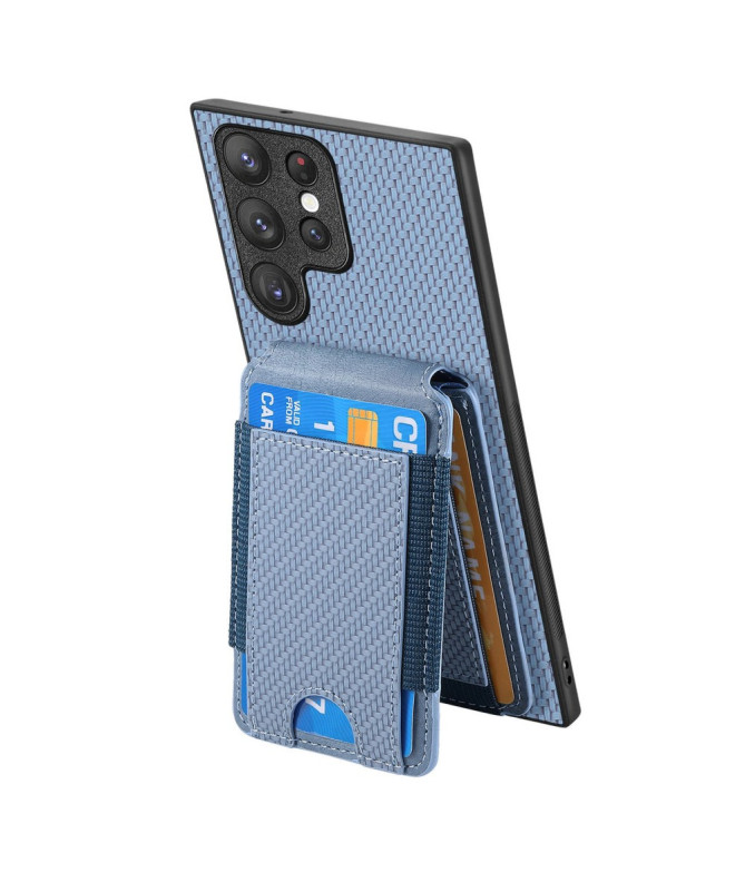 Coque Samsung Galaxy S22 Ultra avec Porte-Carte Discret et Support Vis