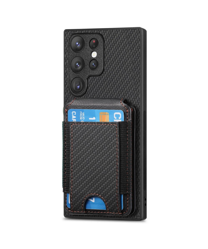 Coque Samsung Galaxy S22 Ultra avec Porte-Carte Discret et Support Vis