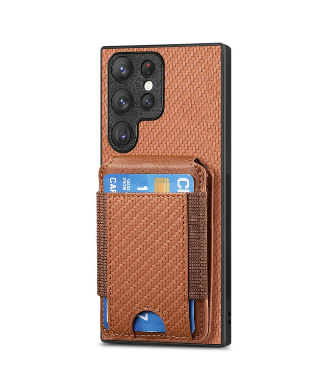Coque Samsung Galaxy S22 Ultra avec Porte-Carte Discret et Support Vis