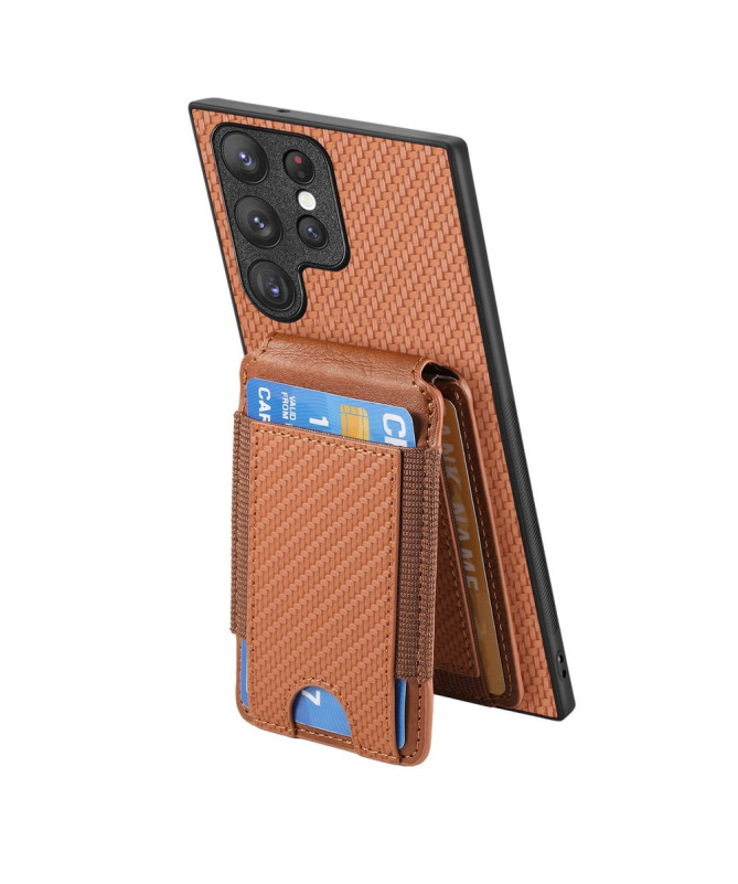 Coque Samsung Galaxy S22 Ultra avec Porte-Carte Discret et Support Vis
