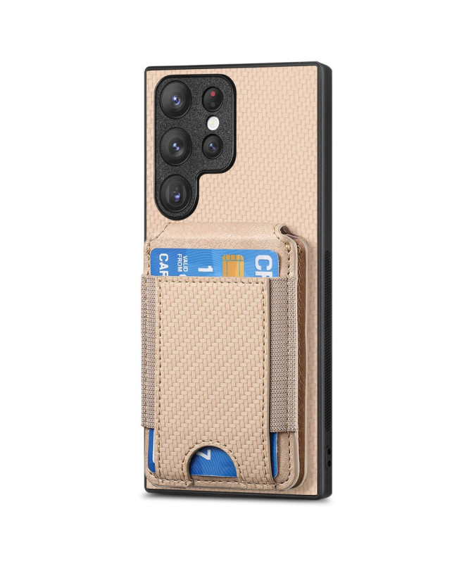 Coque Samsung Galaxy S22 Ultra avec Porte-Carte Discret et Support Vis