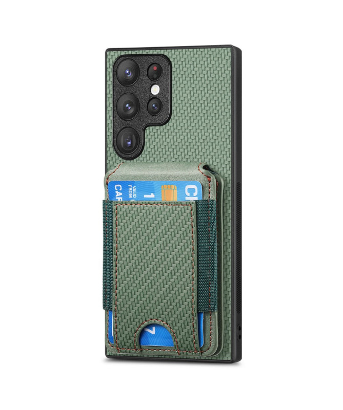Coque Samsung Galaxy S22 Ultra avec Porte-Carte Discret et Support Vis