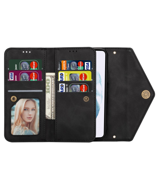 Housse Samsung Galaxy S22 Ultra Portefeuille Effet Cuir N.BEKUS