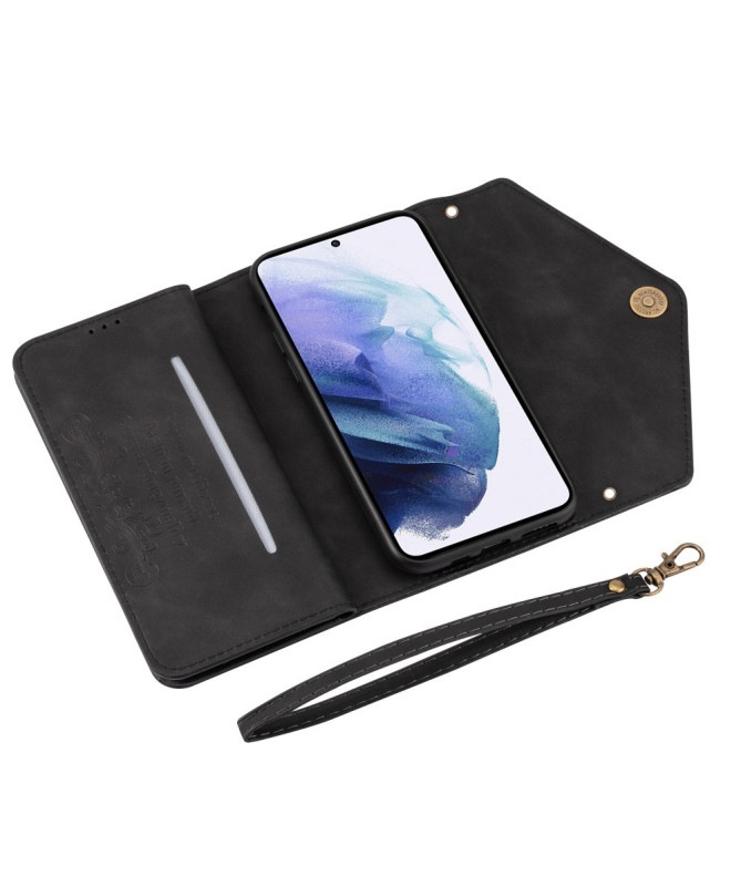 Housse Samsung Galaxy S22 Ultra Portefeuille Effet Cuir N.BEKUS