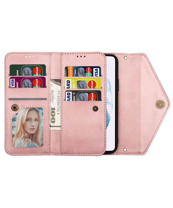 Housse Samsung Galaxy S22 Ultra Portefeuille Effet Cuir N.BEKUS