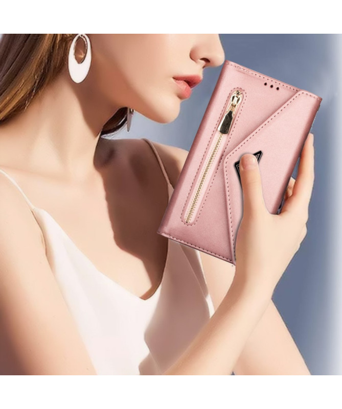 Housse Samsung Galaxy S22 Ultra Portefeuille Effet Cuir N.BEKUS