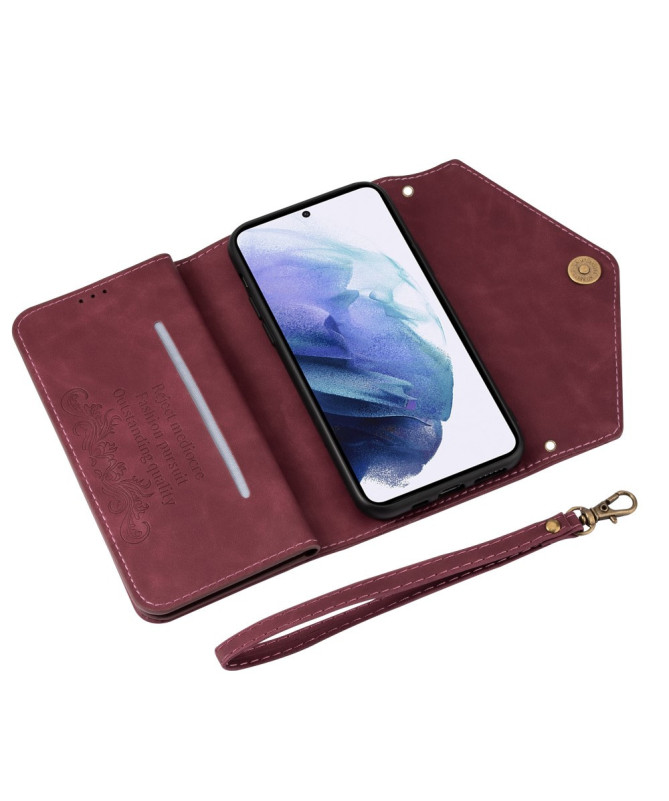 Housse Samsung Galaxy S22 Ultra Portefeuille Effet Cuir N.BEKUS