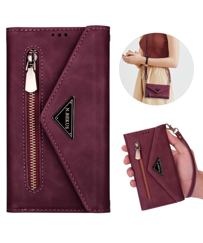 Housse Samsung Galaxy S22 Ultra Portefeuille Effet Cuir N.BEKUS