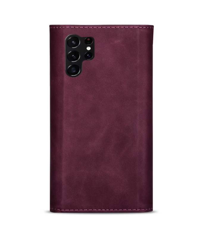 Housse Samsung Galaxy S22 Ultra Portefeuille Effet Cuir N.BEKUS