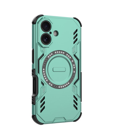 Coque iPhone 16 Plus Magnétique | BUTTERFLY ARMOR Vert - photo 12