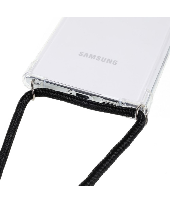 Coque Samsung Galaxy S22 Ultra 5G transparente avec cordon | Cléos