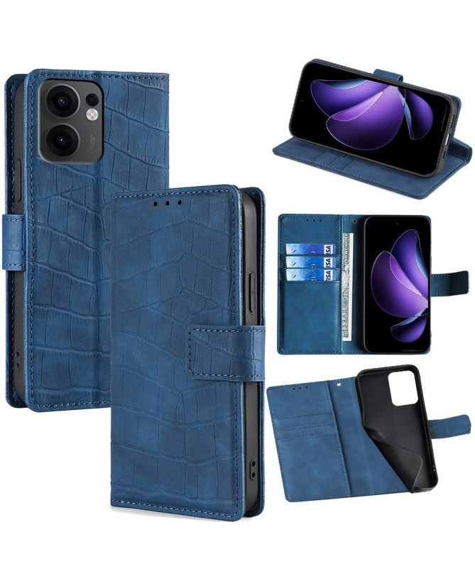 Housse Oppo Reno 13 F/FS 5G / 4G simili cuir effet peau de crocodile