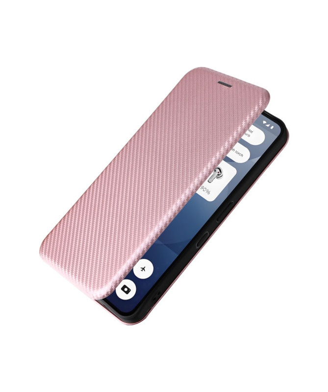 Flip Cover Nothing Phone (3a) design fibre de carbone