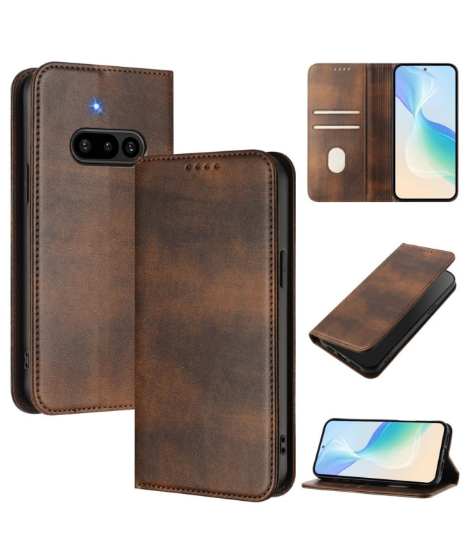 Flip Cover Nothing Phone (3a) Effet Cuir Rétro | GAVEL