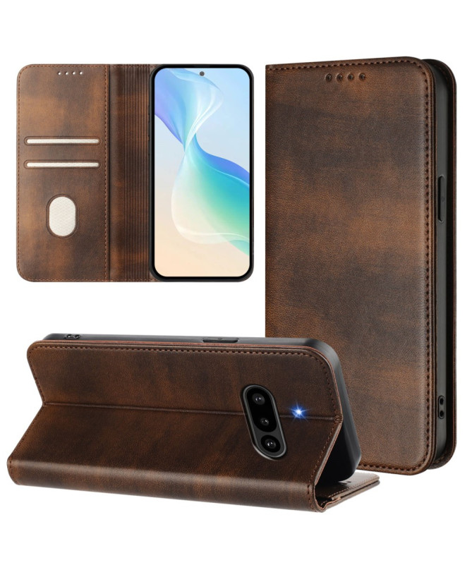 Flip Cover Nothing Phone (3a) Effet Cuir Rétro | GAVEL