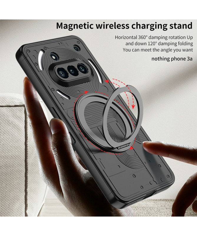 Coque Nothing Phone (3a), Support Magnétique 360 degrés Antichoc