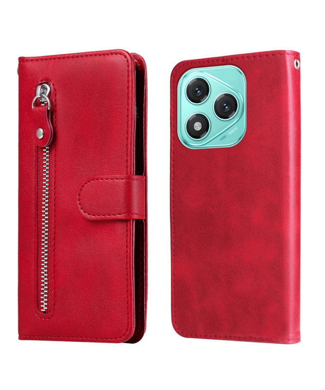 Housse Honor 400 Lite Zipper Pocket effet cuir