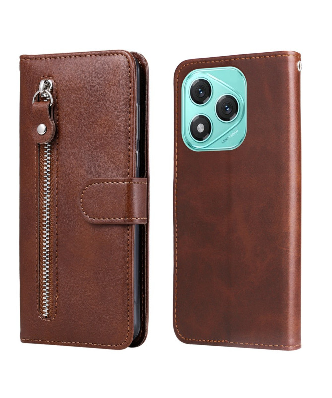 Housse Honor 400 Lite Zipper Pocket effet cuir