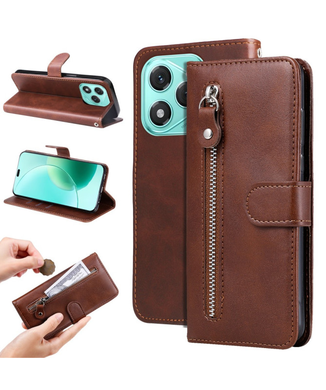 Housse Honor 400 Lite Zipper Pocket effet cuir