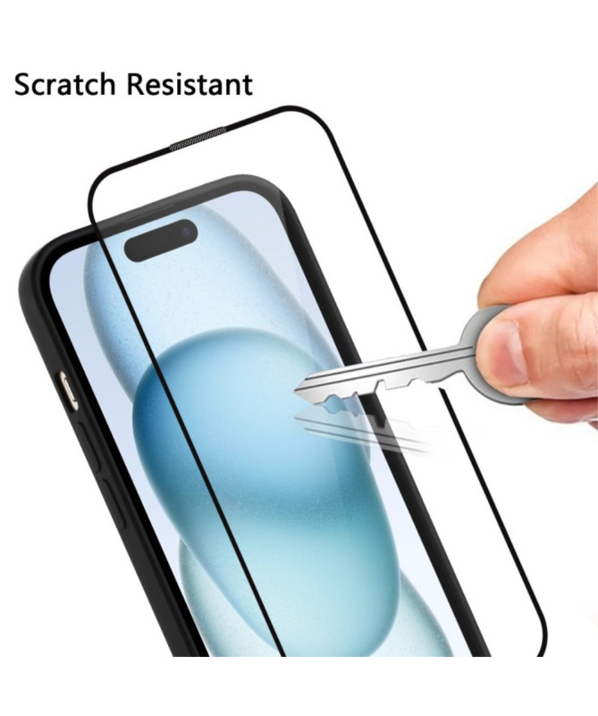 Honor 400 Lite | Coque Noire Mat avec Verre Trempé