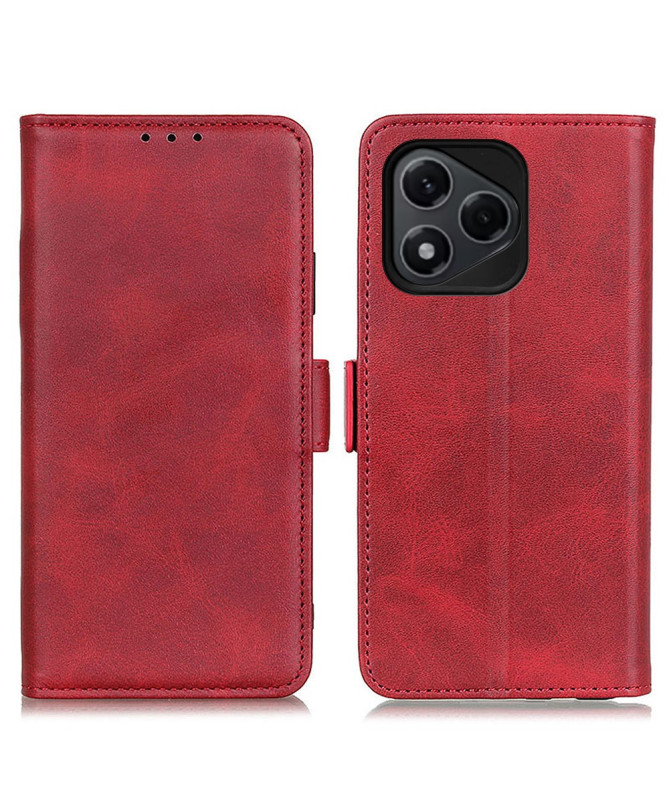 Étui Honor 400 Lite portefeuille revêtement simili cuir mat