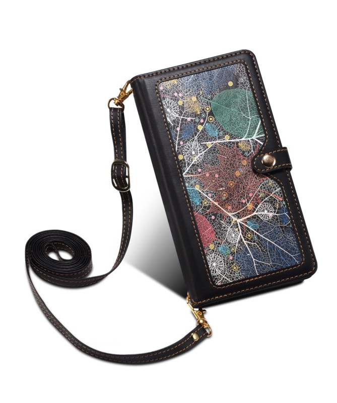 Housse Motorola Edge 60 / 60 Fusion Portefeuille à Lanière | Nocturne