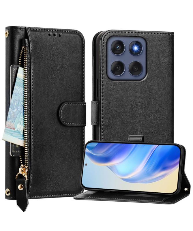 Housse Motorola Edge 60 / 60 Fusion Porte-Cartes à Lanière