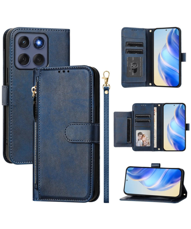 Housse Motorola Edge 60 / 60 Fusion Porte-Cartes à Lanière