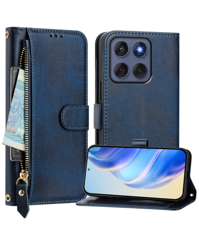 Housse Motorola Edge 60 / 60 Fusion Porte-Cartes à Lanière