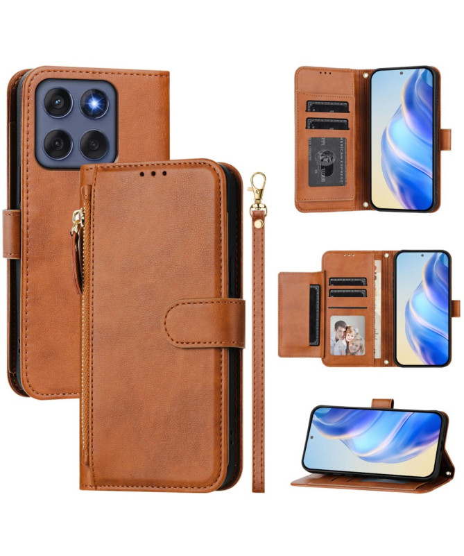 Housse Motorola Edge 60 / 60 Fusion Porte-Cartes à Lanière