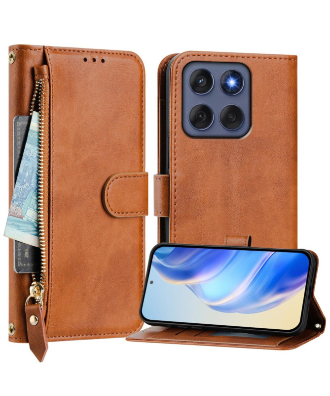 Housse Motorola Edge 60 / 60 Fusion Porte-Cartes à Lanière