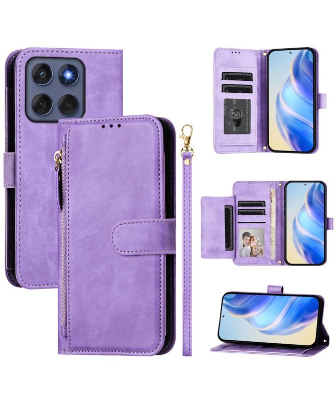 Housse Motorola Edge 60 / 60 Fusion Porte-Cartes à Lanière
