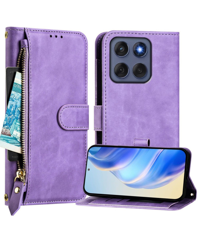 Housse Motorola Edge 60 / 60 Fusion Porte-Cartes à Lanière