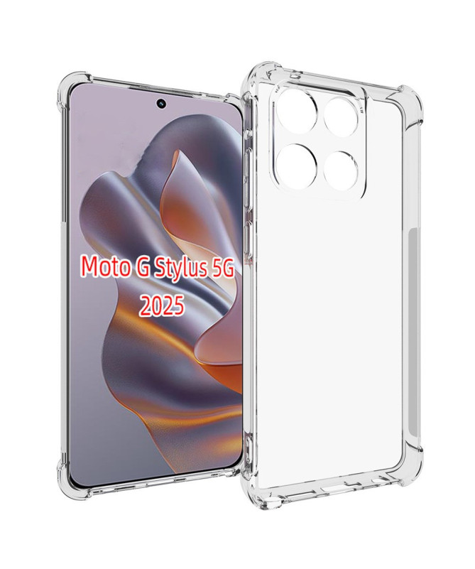 Pack Motorola Edge 60 Fusion Coque Transparente + Verre Trempé