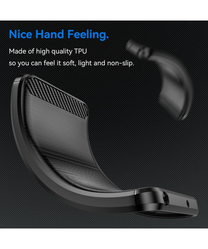 Coque Honor 400 Lite flexible effet brossé