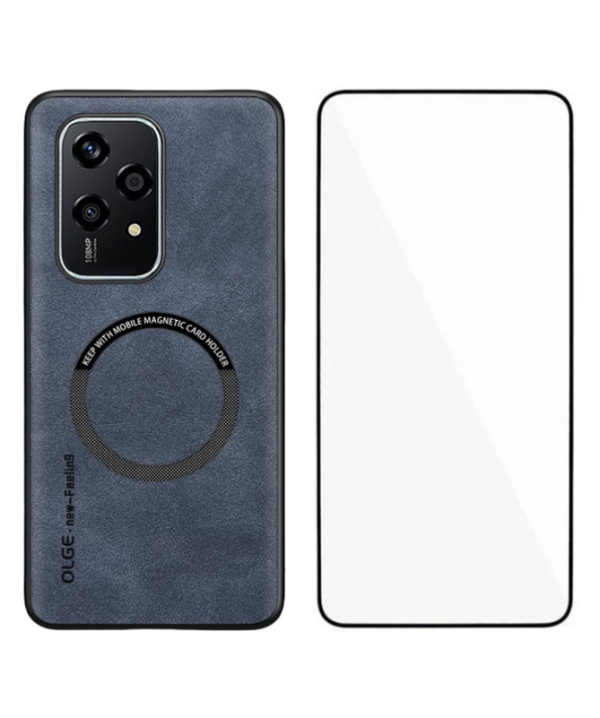 Coque Honor 200 Lite Simili Cuir Rétro | Magnet Pro