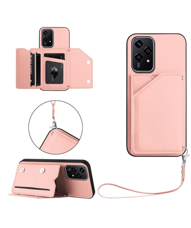 Coque Honor 200 Lite AUDE Lanière multi compartiments
