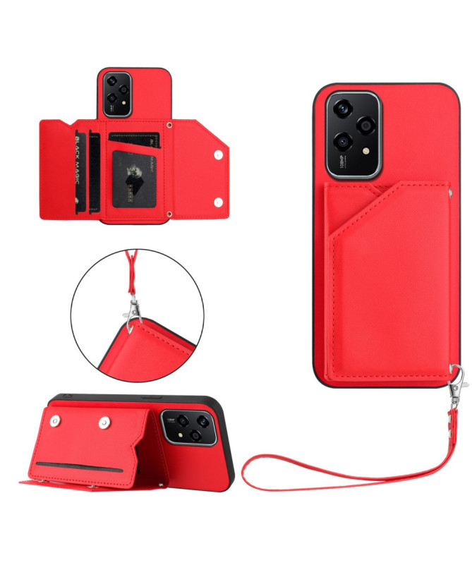 Coque Honor 200 Lite AUDE Lanière multi compartiments