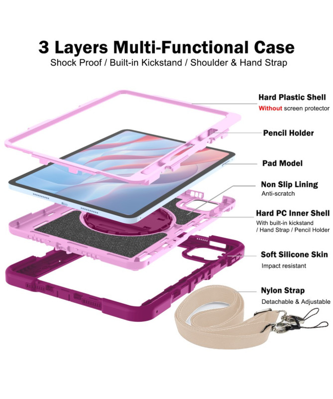 Coque Xiaomi Pad 7 / 7 Pro Bandoulière Détachable | Nomad Flex
