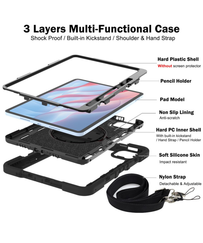 Coque Xiaomi Pad 7 / 7 Pro Bandoulière Détachable | Nomad Flex