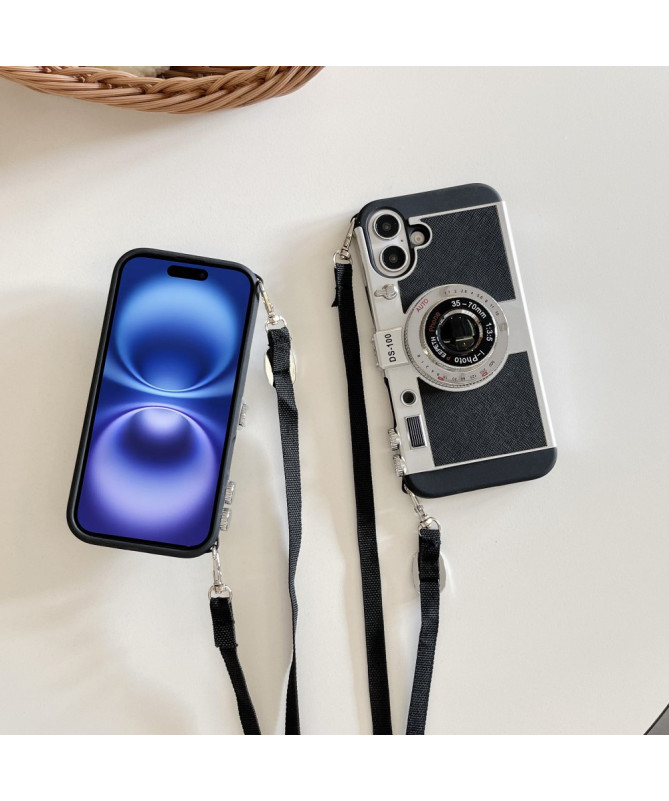 Coque iPhone 16 Design Appareil Photo | Vintage Lens