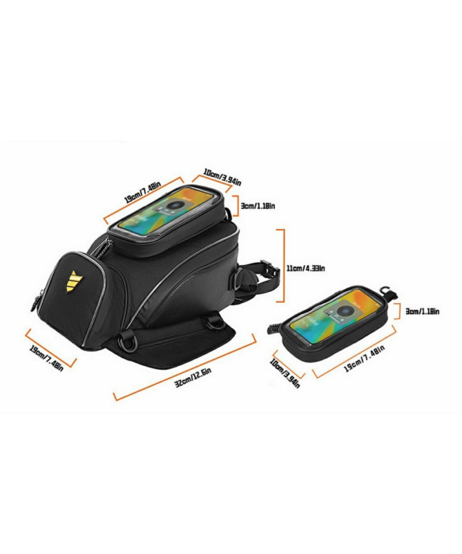 Sacoche Moto Écran Tactile Imperméable | TankRider Pro